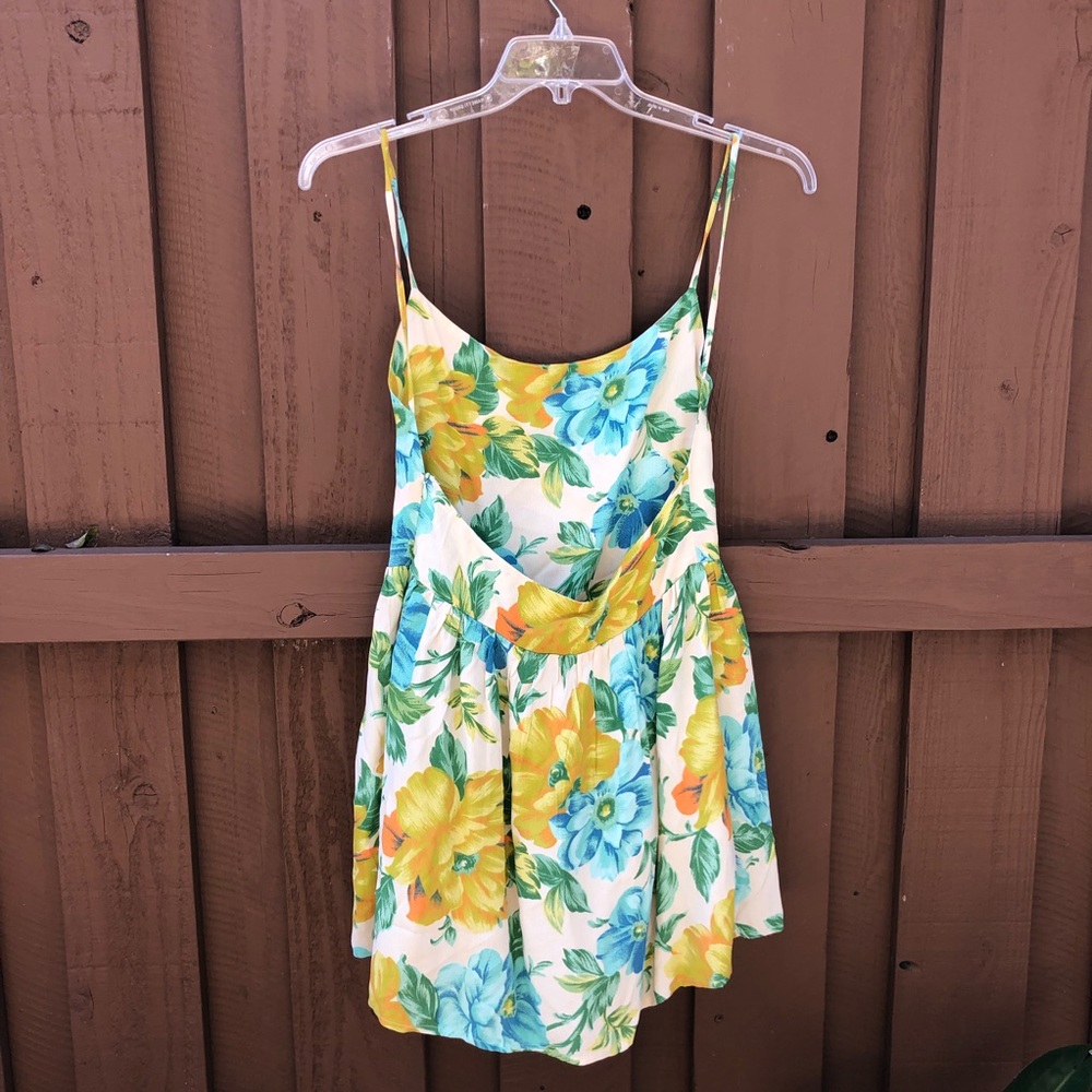 Blu Moon- Spaghetti Strap Floral Boho Dress - Picture 4 of 6